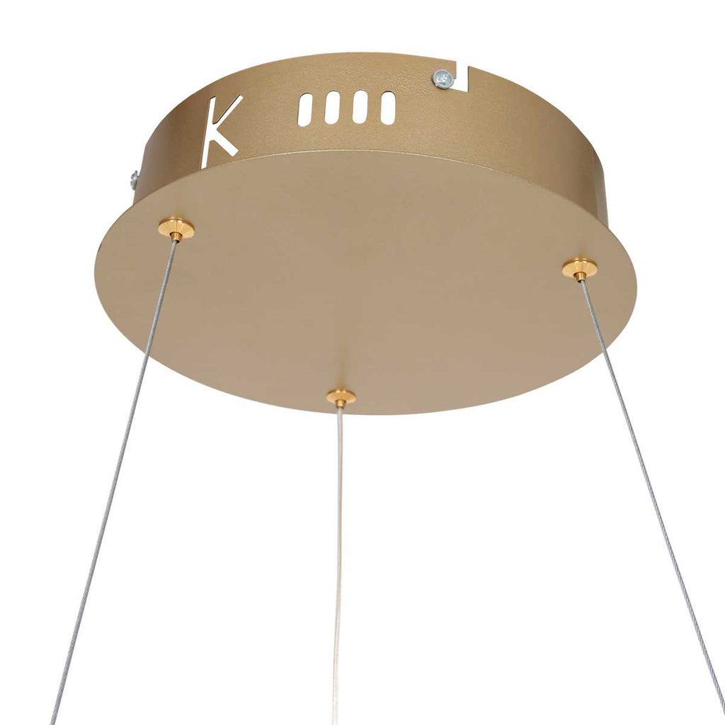 Hanglamp Ringlux 3502GO gouden LED ringlamp Ø60 cm