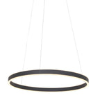 Hanglamp Ringlux 3502ZW zwarte LED ringlamp Ø 60 cm