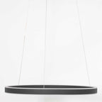 Hanglamp Ringlux 3502ZW zwarte LED ringlamp Ø 60 cm