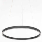 Hanglamp Ringlux 3502ZW zwarte LED ringlamp Ø 60 cm