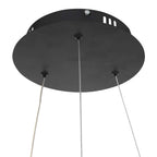 Hanglamp Ringlux 3502ZW zwarte LED ringlamp Ø 60 cm