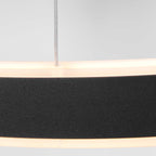 Hanglamp Ringlux 3502ZW zwarte LED ringlamp Ø 60 cm