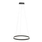 Hanglamp Ringlux 3502ZW zwarte LED ringlamp Ø 60 cm