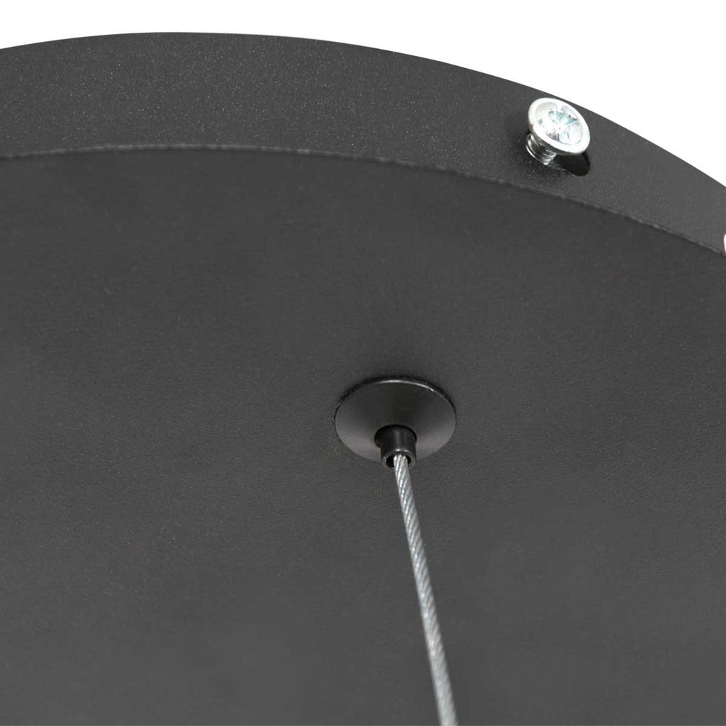 Hanglamp Ringlux 3502ZW zwarte LED ringlamp Ø 60 cm