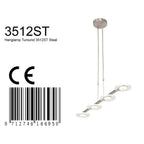 Hanglamp Turound 3512ST Staal