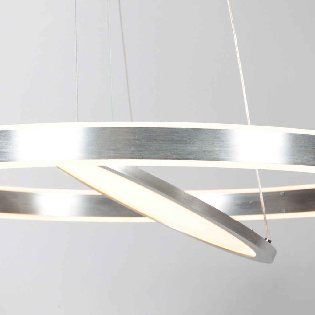 Hanglamp Ringlux 3514ST Staal 60cm met binnenplaat