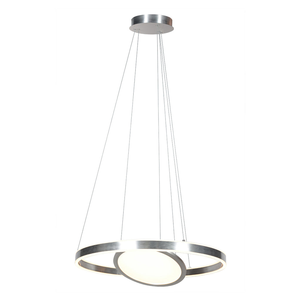 Hanglamp Ringlux 3514ST Staal 60cm met binnenplaat