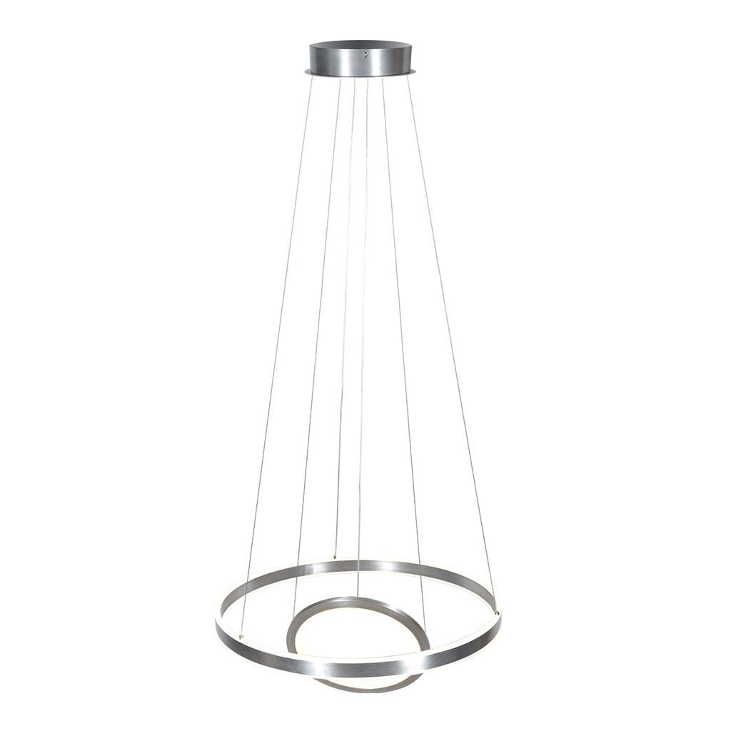 Hanglamp Ringlux 3514ST Staal 60cm met binnenplaat