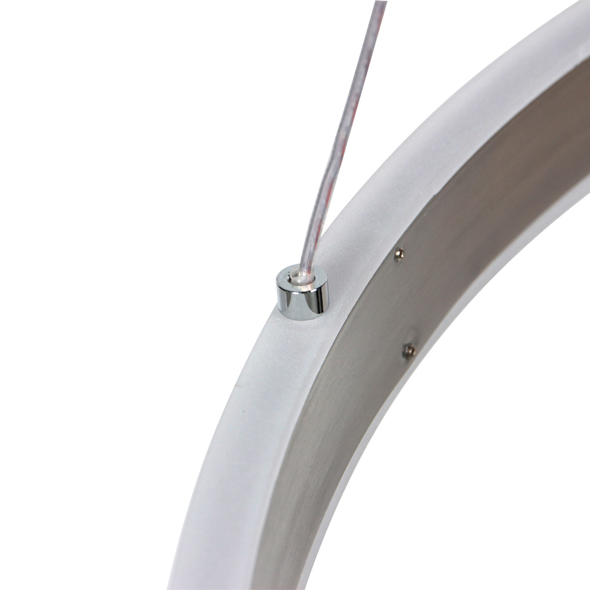 Hanglamp Ringlux 3514ST Staal 60cm met binnenplaat