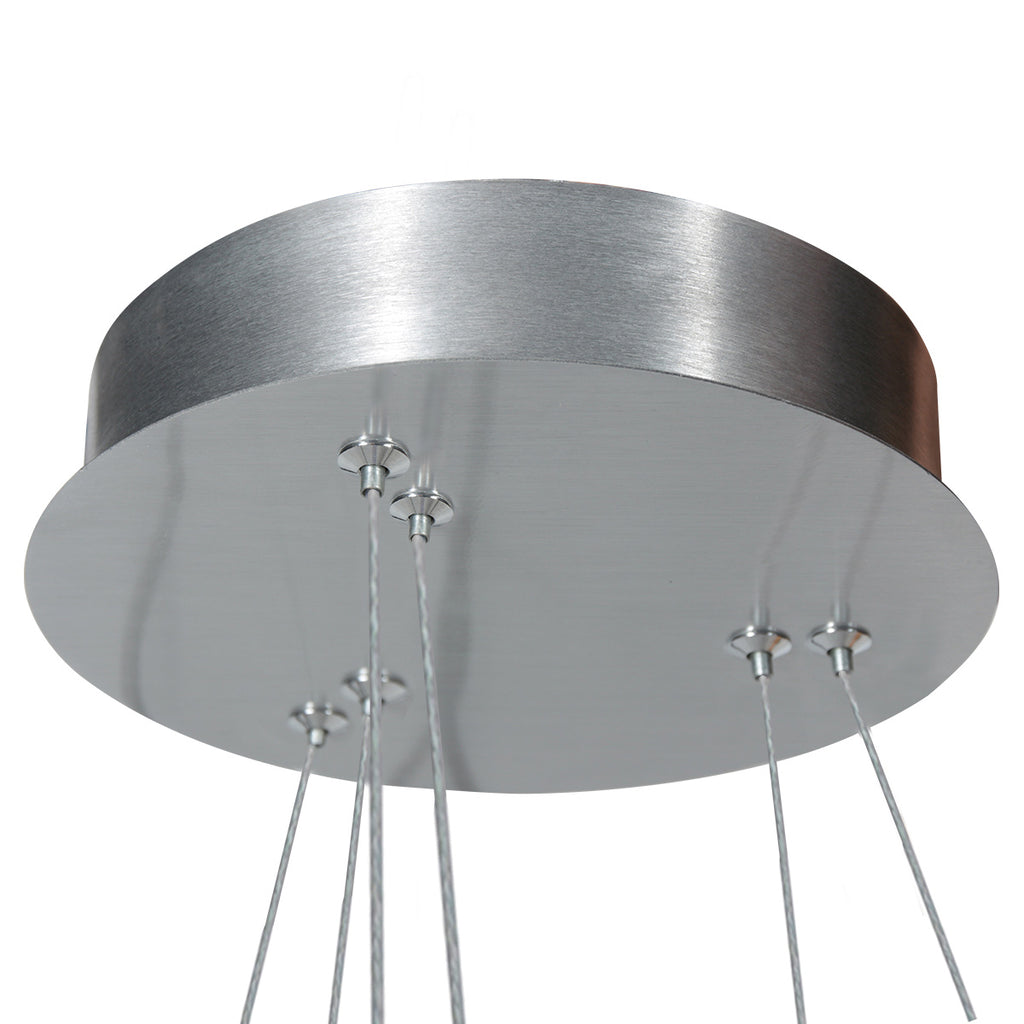 Hanglamp Ringlux 3514ST Staal 60cm met binnenplaat