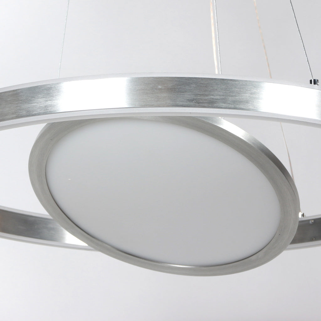 Hanglamp Ringlux 3514ST Staal 60cm met binnenplaat