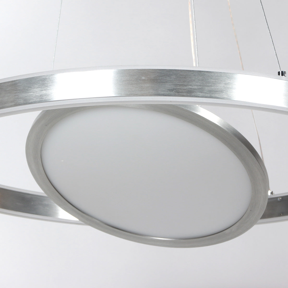 Hanglamp Ringlux 3514ST Staal 60cm met binnenplaat