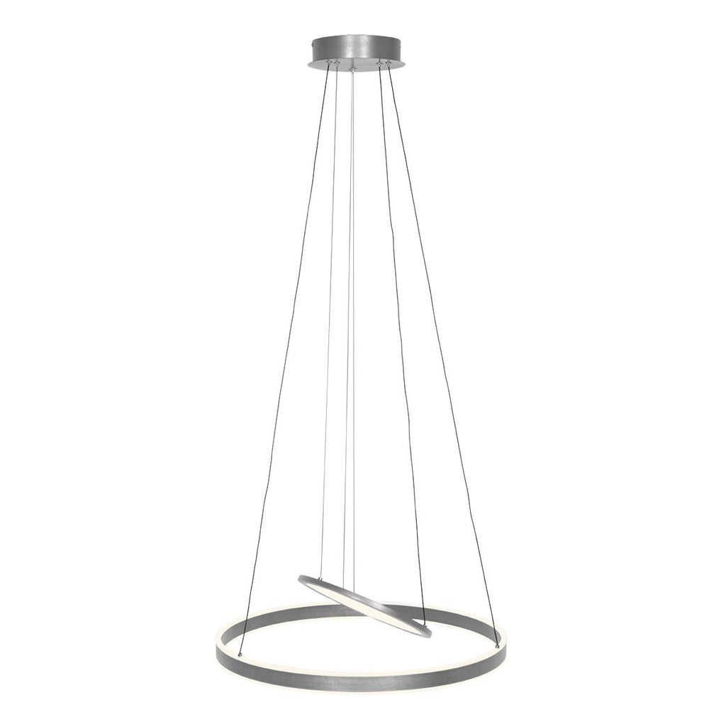 Hanglamp Ringlux 3514ST Staal 60cm met binnenplaat