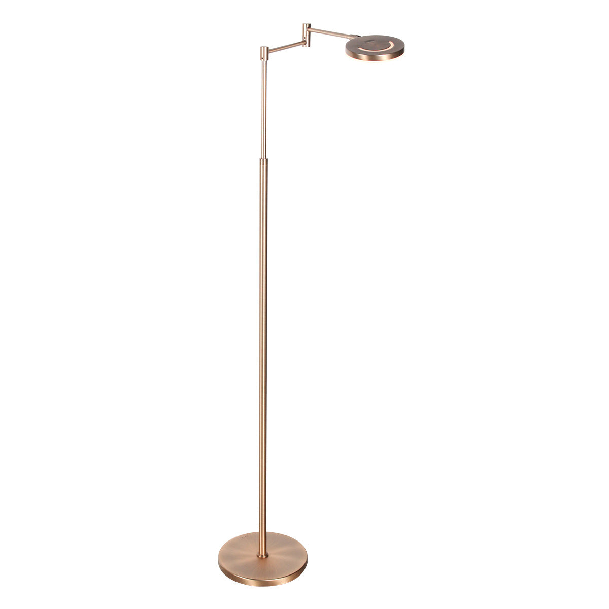 Vloerlamp Soleil accu 3515BR geborsteld brons met zwenkarm