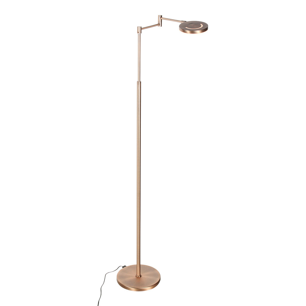 Vloerlamp Soleil accu 3515BR geborsteld brons met zwenkarm