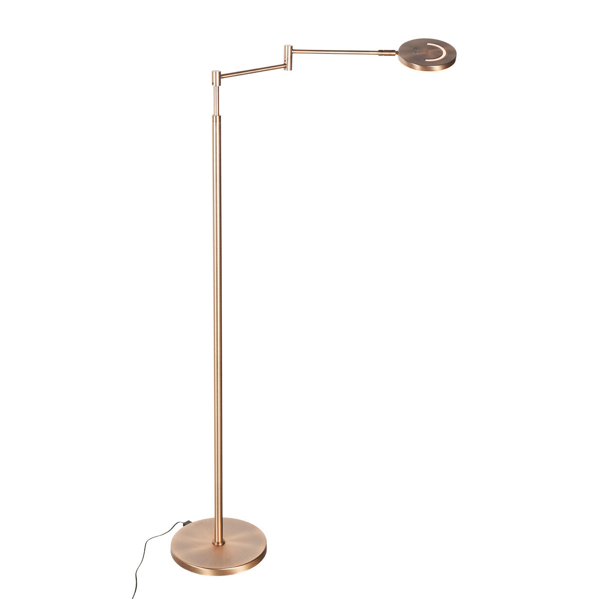 Vloerlamp Soleil accu 3515BR geborsteld brons met zwenkarm
