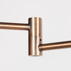 Vloerlamp Soleil accu 3515BR geborsteld brons met zwenkarm