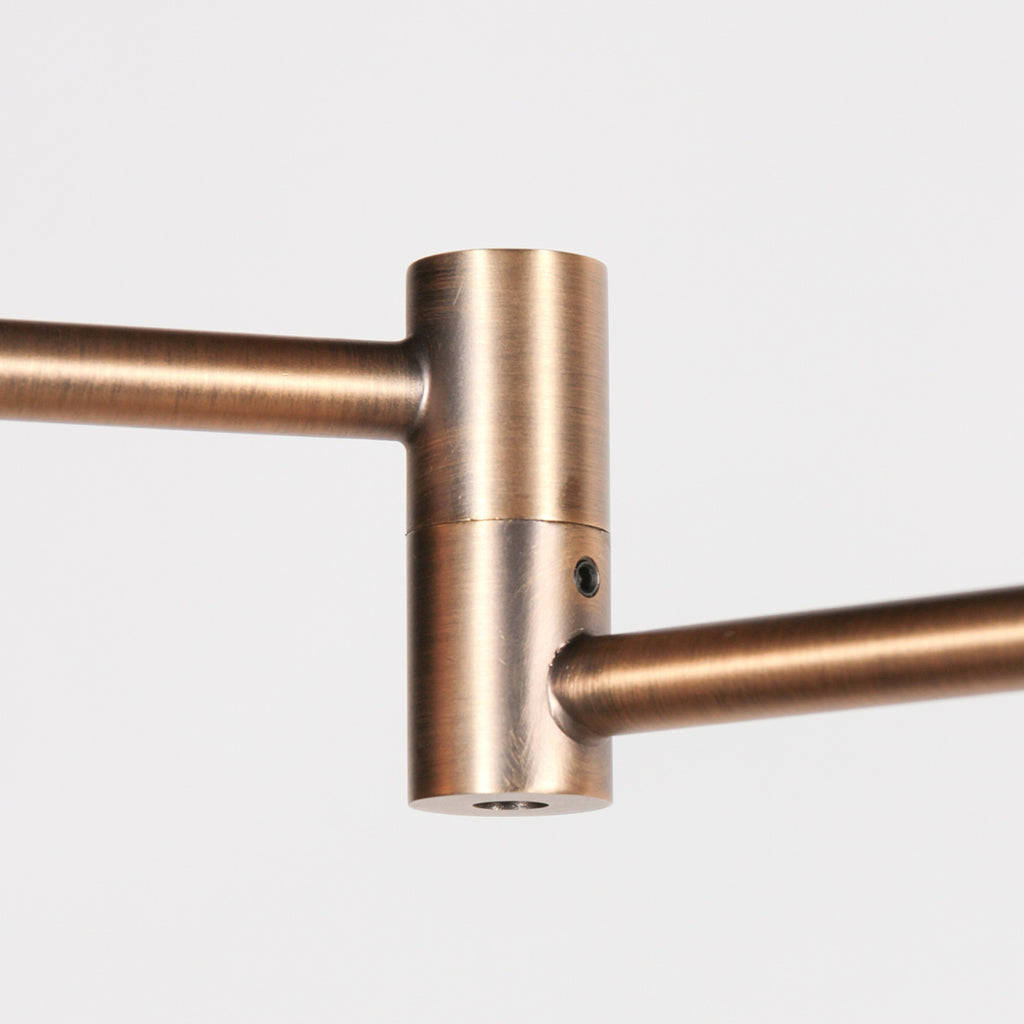Vloerlamp Soleil accu 3515BR geborsteld brons met zwenkarm