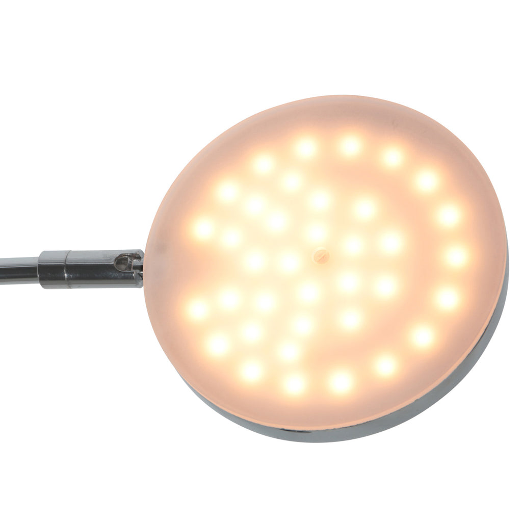 Soleil 3515CH vloerlamp – oplaadbaar leeslamp-design in chroom