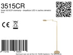 Soleil 3515CR vloerlamp – draadloze leeslamp in zachte crèmetint