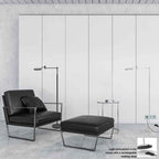 Vloerlamp Soleil accu 3515ZW zwart met zwenkarm