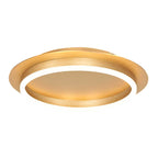 Plafondlamp Ringlux 3655GO gouden plafondlamp met warm LED licht