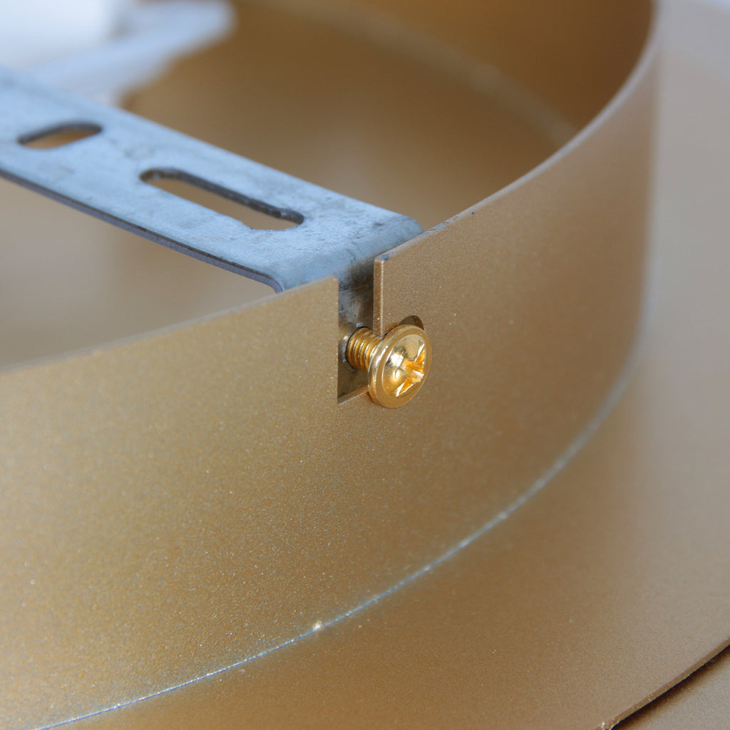 Plafondlamp Ringlux 3655GO gouden plafondlamp met warm LED licht