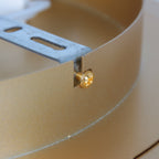 Plafondlamp Ringlux 3655GO gouden plafondlamp met warm LED licht