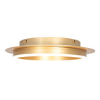 Plafondlamp Ringlux 3655GO gouden plafondlamp met warm LED licht