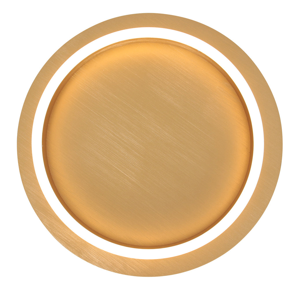 Plafondlamp Ringlux 3655GO gouden plafondlamp met warm LED licht