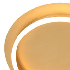 Plafondlamp Ringlux 3655GO gouden plafondlamp met warm LED licht