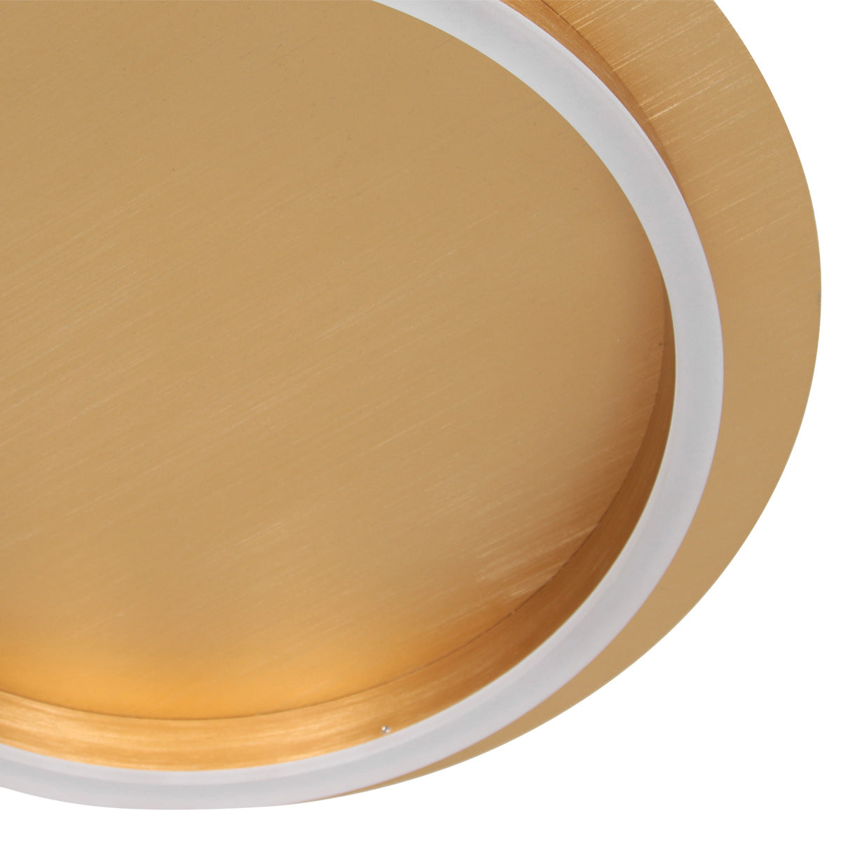 Plafondlamp Ringlux 3655GO gouden plafondlamp met warm LED licht