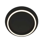 Plafondlamp Ringlux 3655ZW zwarte plafondlamp met warm LED licht