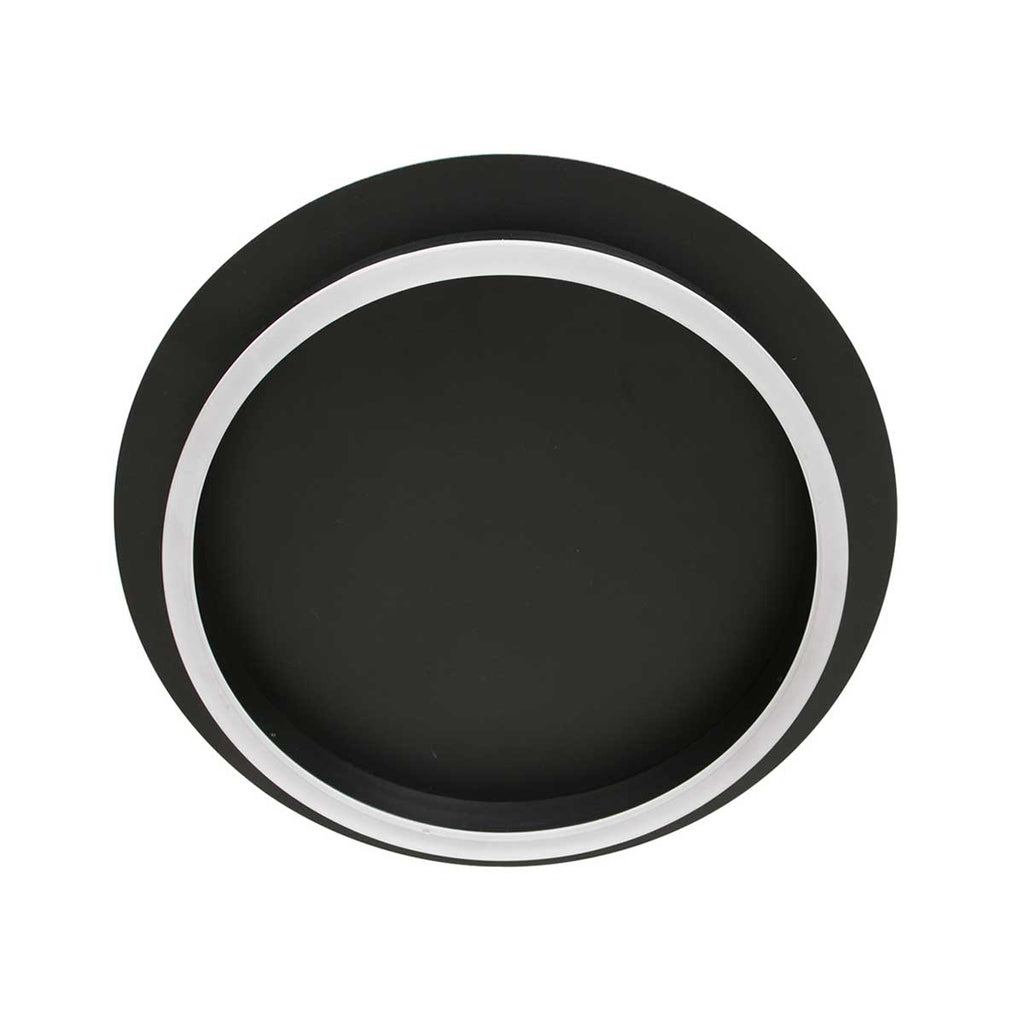 Plafondlamp Ringlux 3655ZW zwarte plafondlamp met warm LED licht