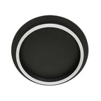 Plafondlamp Ringlux 3655ZW zwarte plafondlamp met warm LED licht