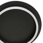 Plafondlamp Ringlux 3655ZW zwarte plafondlamp met warm LED licht