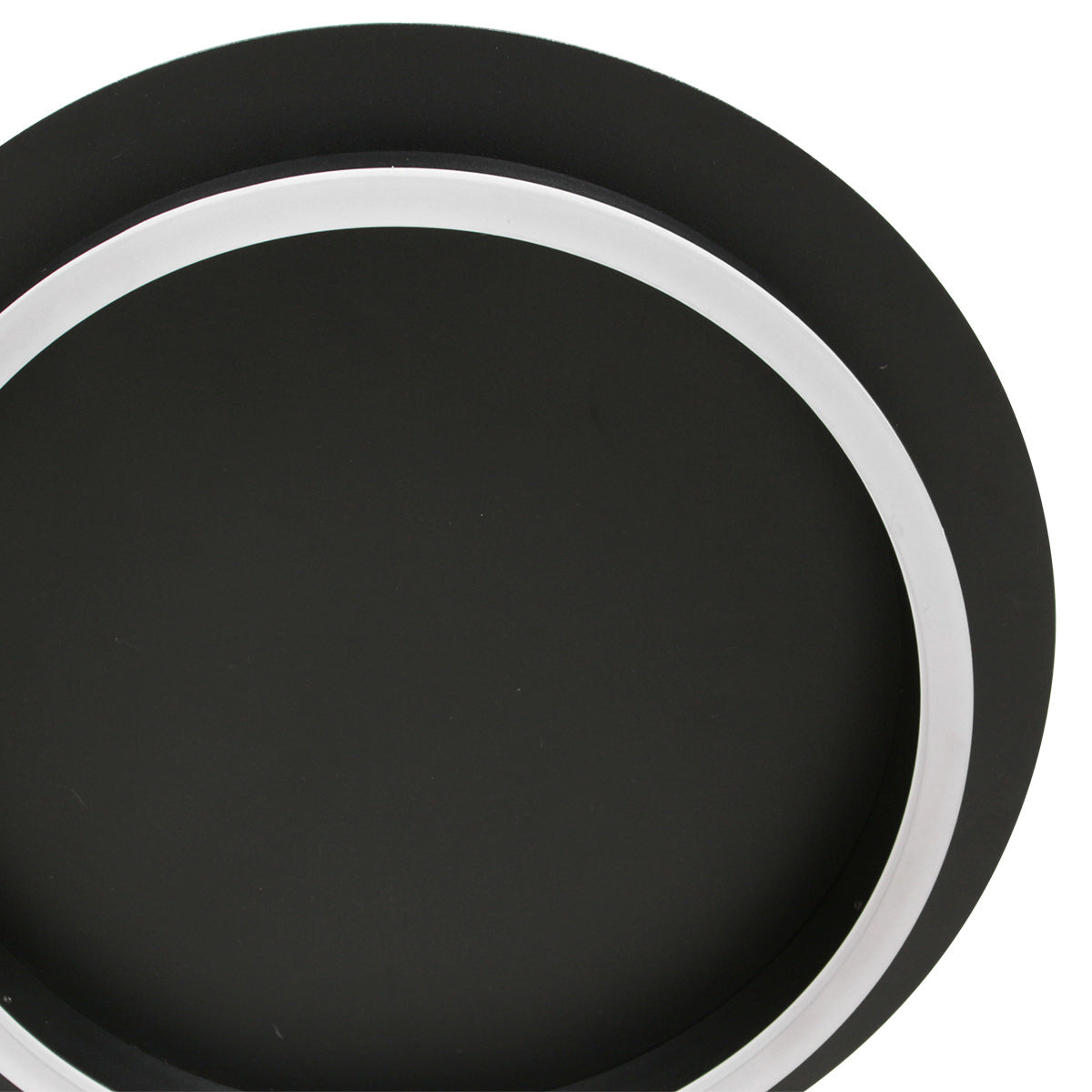 Plafondlamp Ringlux 3655ZW zwarte plafondlamp met warm LED licht