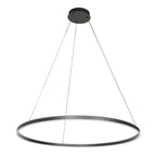 Hanglamp Ringlux 3676ZW Zwart rond 100cm 7200 Lumen