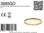 Plafondlamp Flady 3685GO goud Ø40