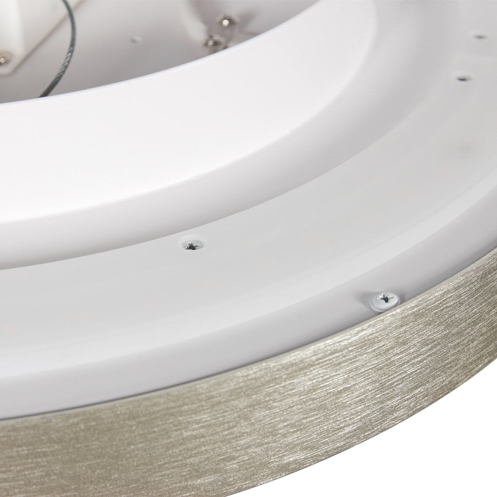 Plafondlamp Flady 3685ST stalen LED lamp Ø40 cm met uplight