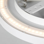 Plafondlamp Flady 3685W witte LED lamp Ø40 cm met uplight