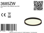 Plafondlamp Flady 3685ZW zwart Ø40
