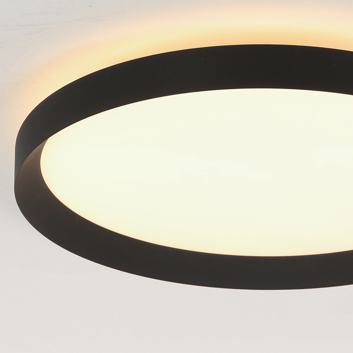 Plafondlamp Flady 3685ZW zwart Ø40