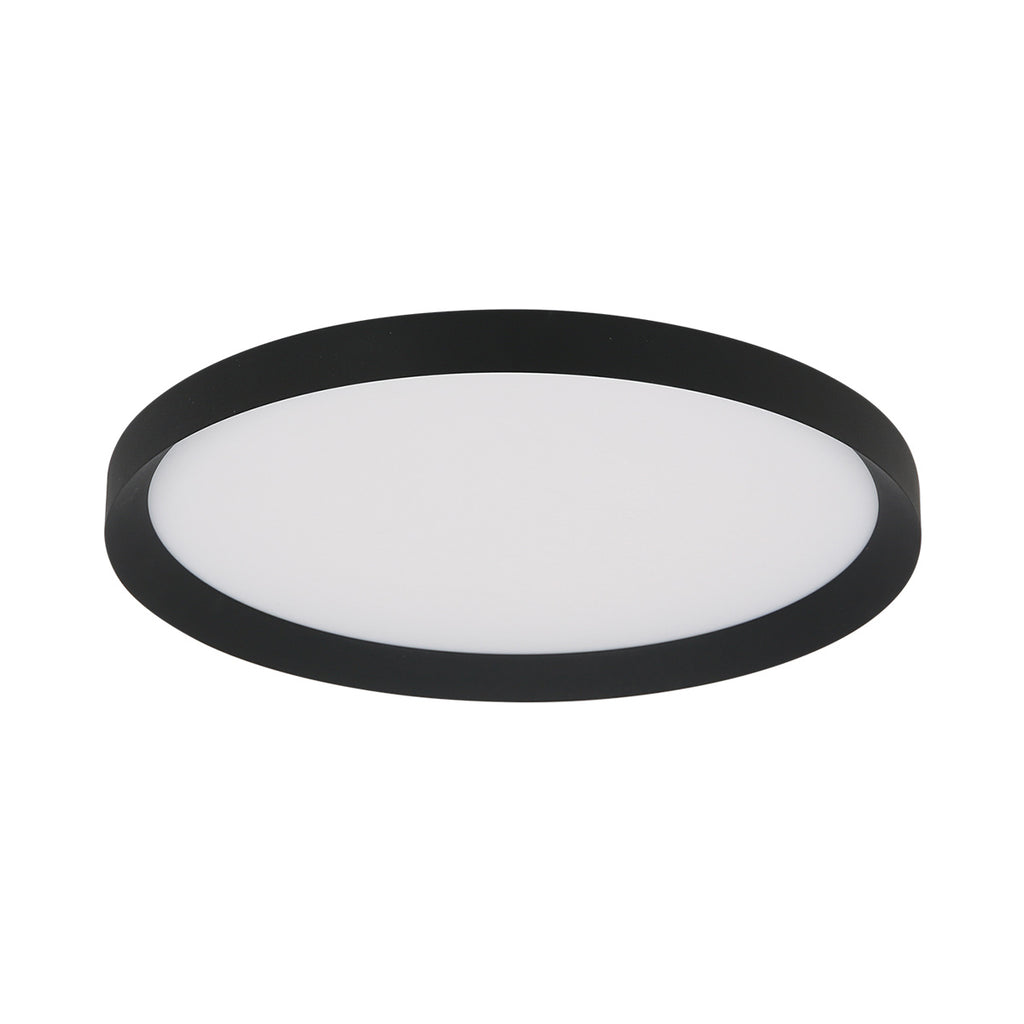 Plafondlamp Flady 3685ZW zwart Ø40