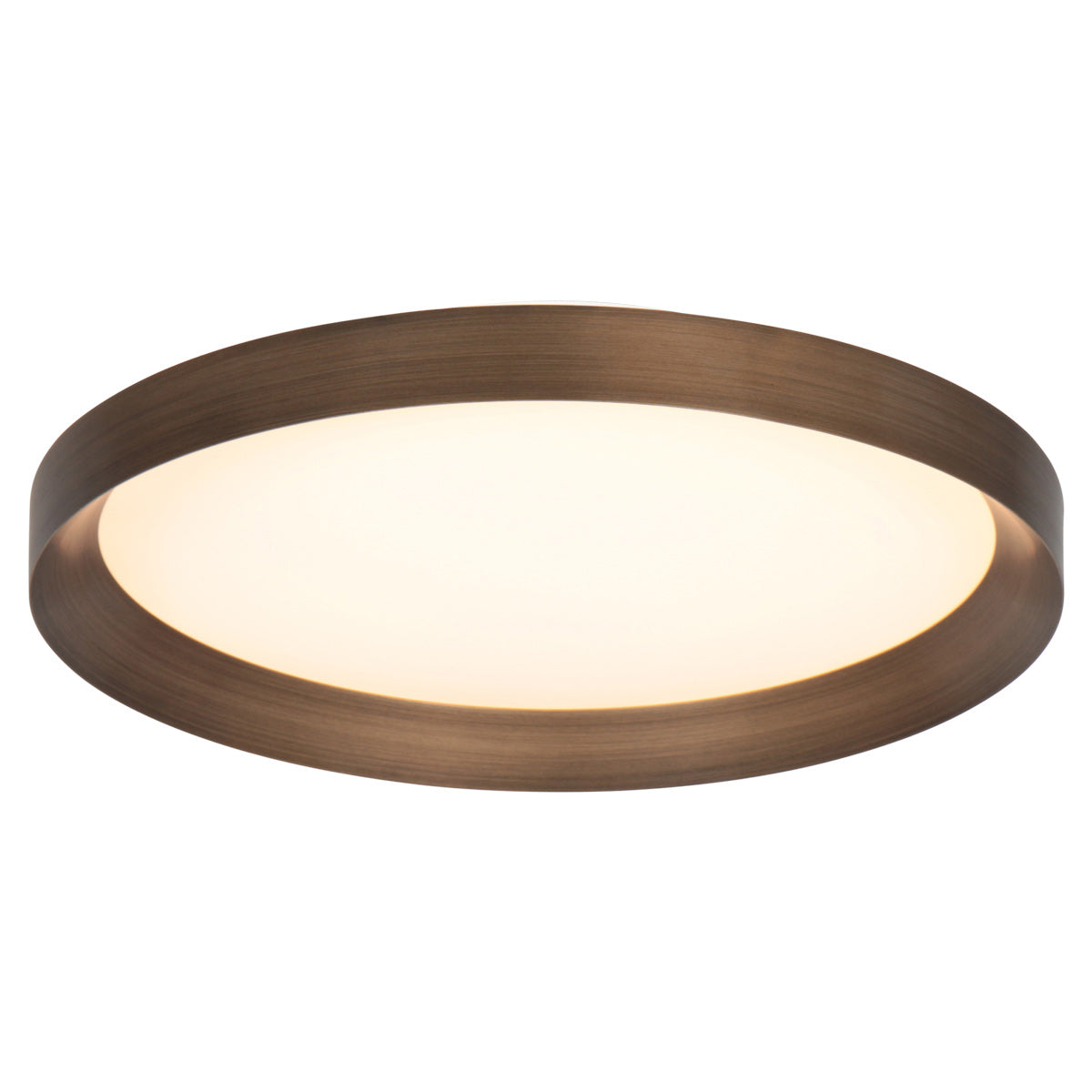 Plafondlamp Flady 3686BR bronzen LED lamp Ø50 cm met uplight