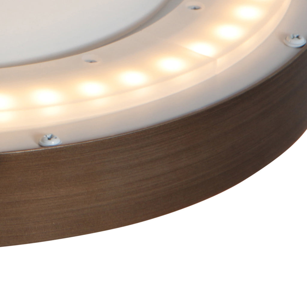 Plafondlamp Flady 3686BR bronzen LED lamp Ø50 cm met uplight