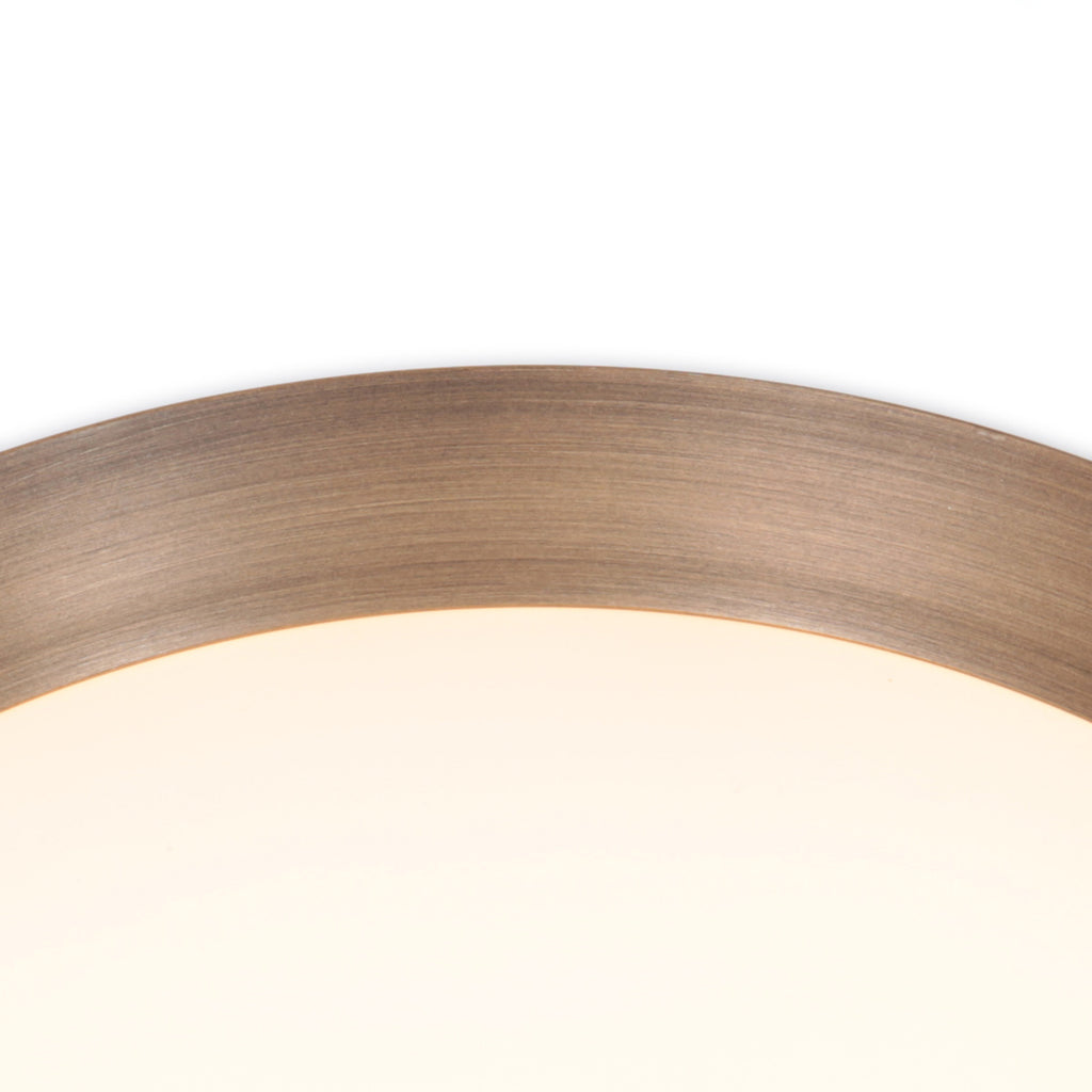 Plafondlamp Flady 3686BR bronzen LED lamp Ø50 cm met uplight