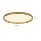 Plafondlamp Flady 3686GO goud Ø50 4600 Lumen