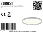 Plafondlamp Flady 3686ST stalen LED lamp Ø50 cm met uplight