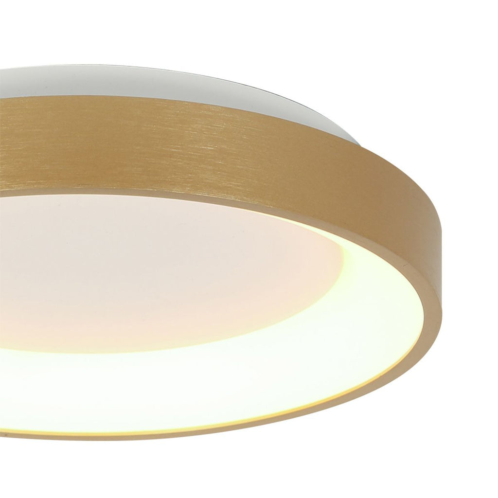 Plafondlamp Ringlede 3690GO Goud rond 28cm